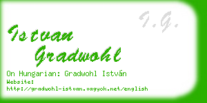 istvan gradwohl business card