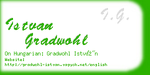 istvan gradwohl business card